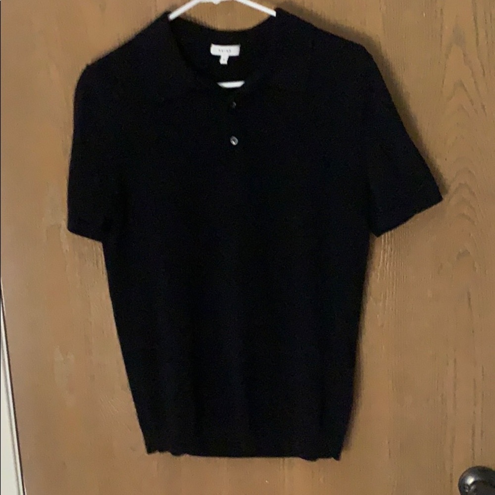 Reiss Black Polo Shirt - S Size